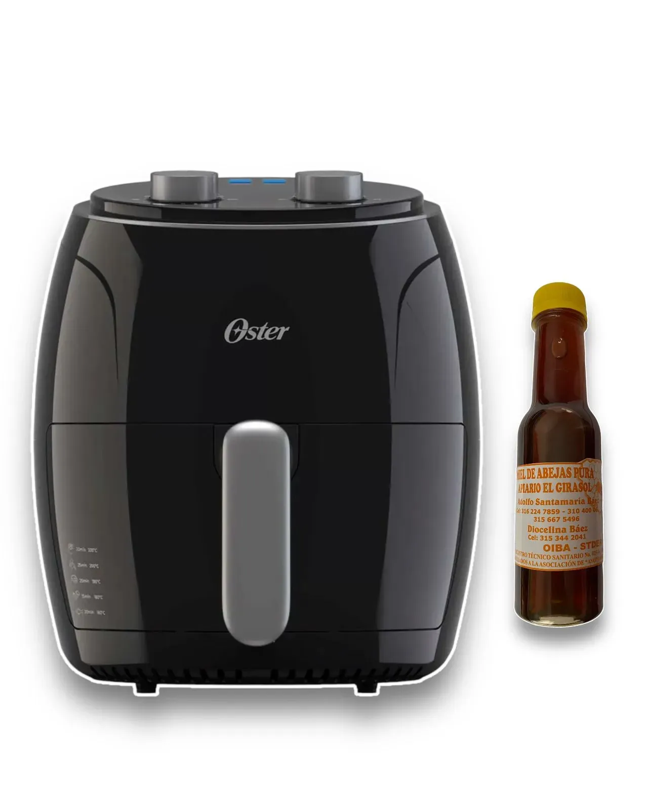 Airfryer OSTER Freidora De Aire 3.8 Litros Original + Miel De Abeja 100% Pura