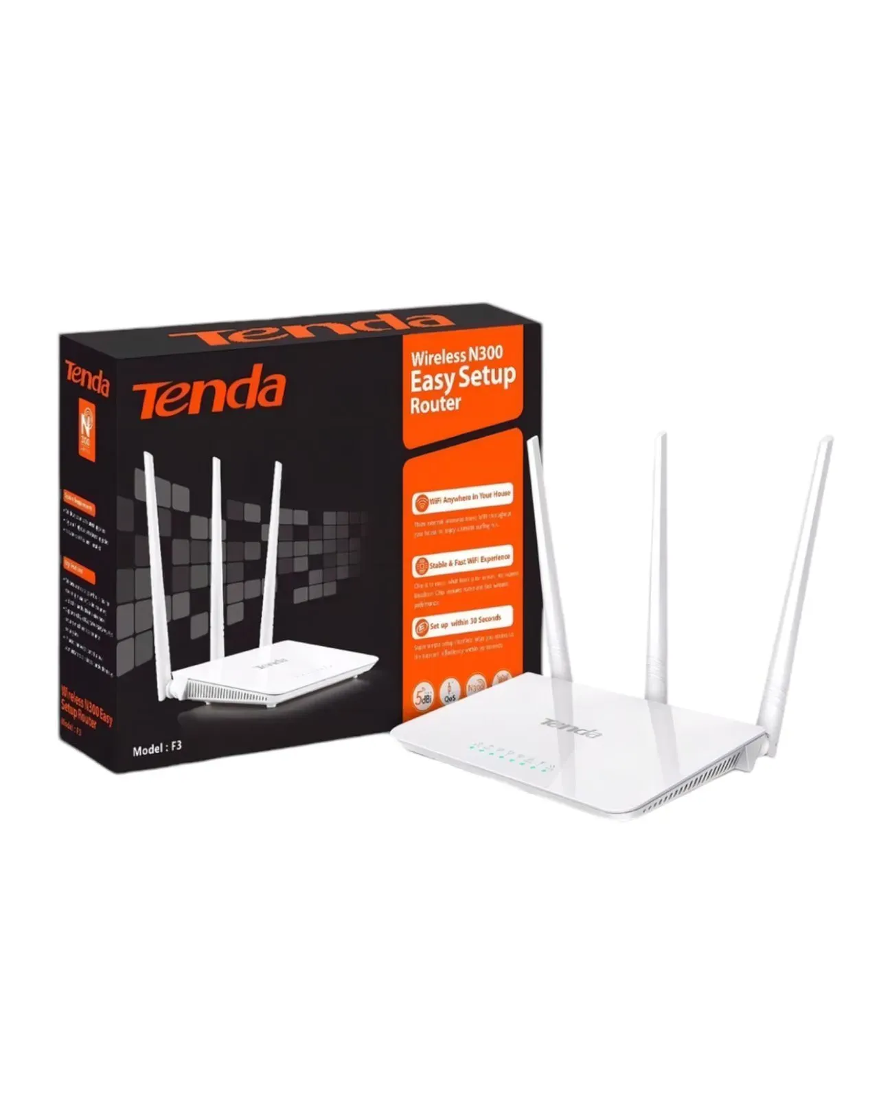 Router Repetidor Access Point Tenda F3 N300 3 Antenas 