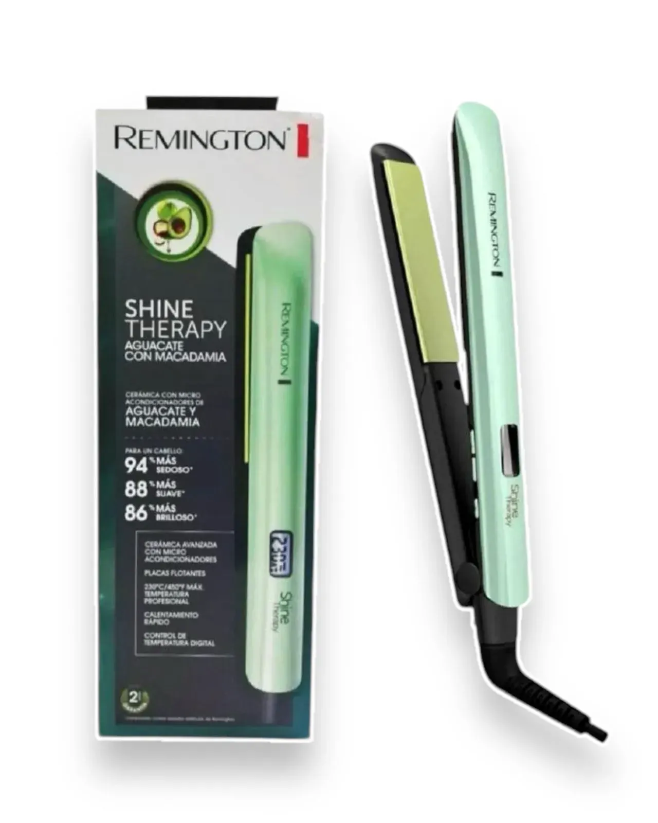 Cepillo Secador One Step + Plancha Para Cabello Remington Aguacate Con Macadamia