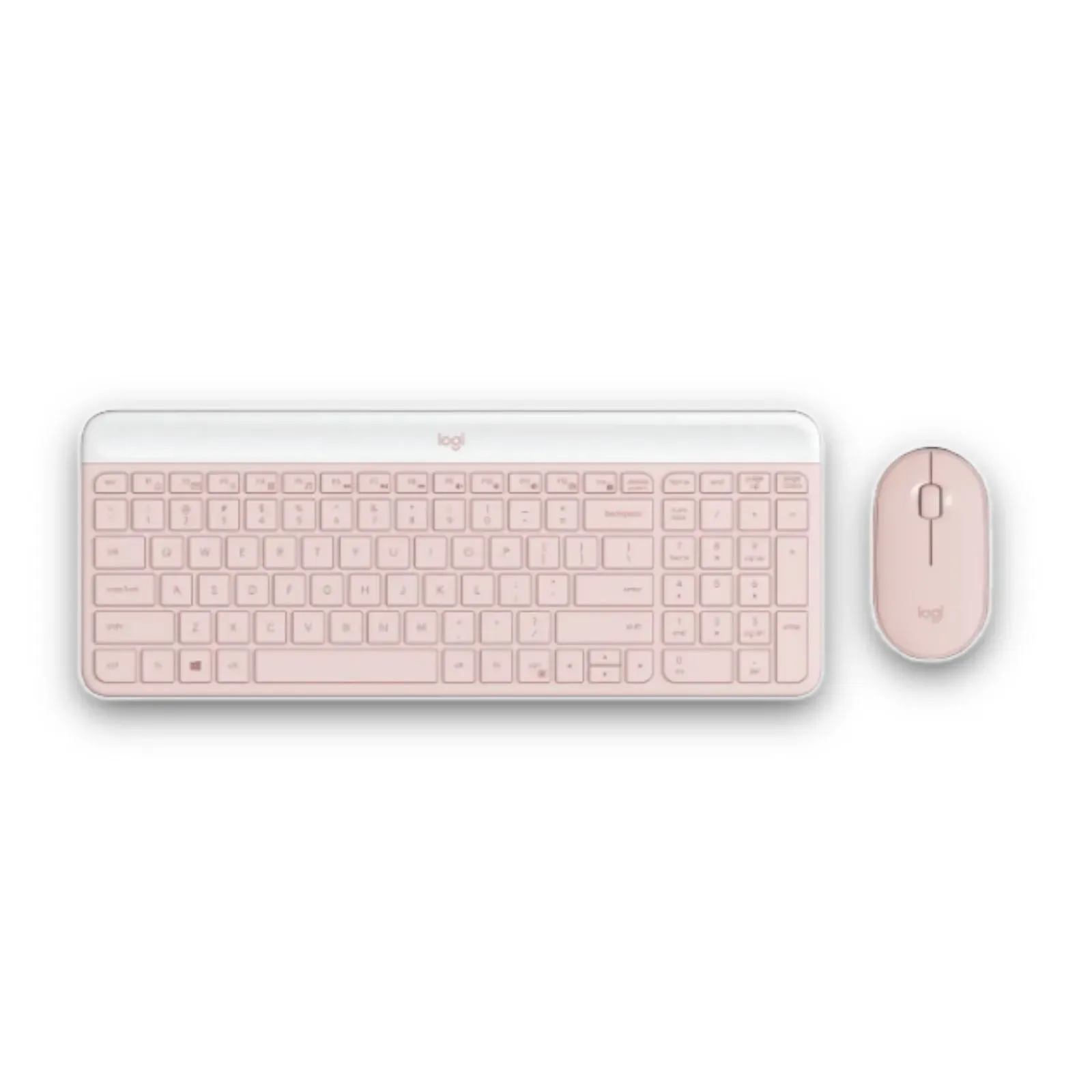 Combo Teclado Y Mouse Logitech Mk470 Inalámbrico Rosado