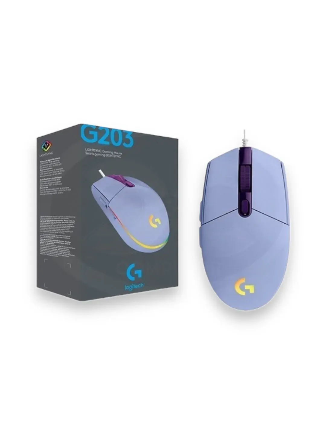 Mouse Gamer Logitech G Series G203 Lila