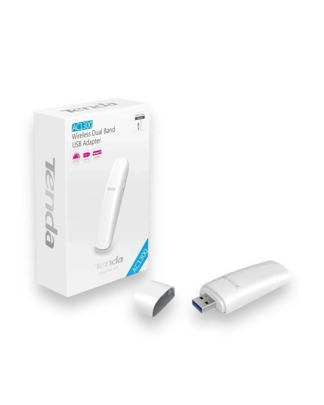 Adaptador Wifi Usb Tenda U12 Dual Band AC1300