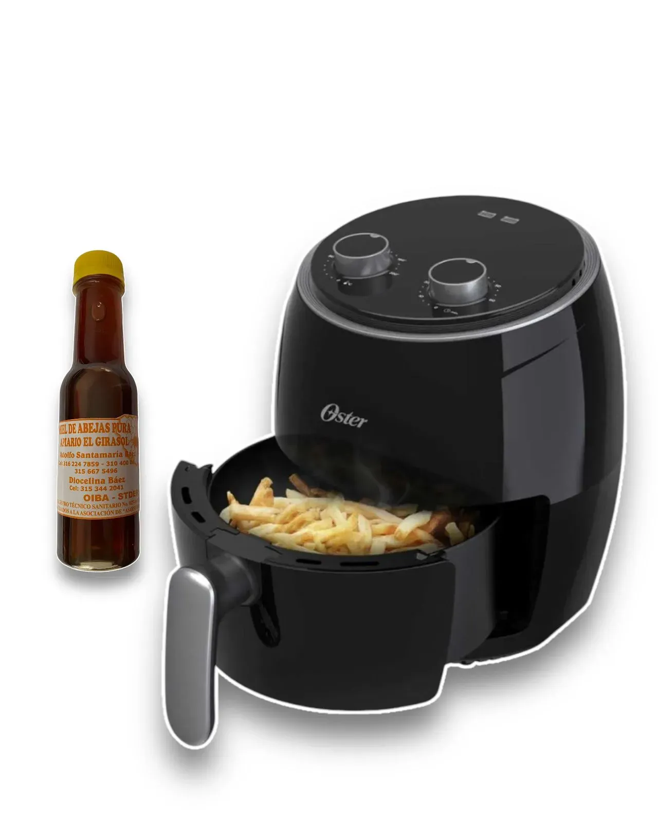 Airfryer OSTER Freidora De Aire 3.8 Litros Original + Miel De Abeja 100% Pura