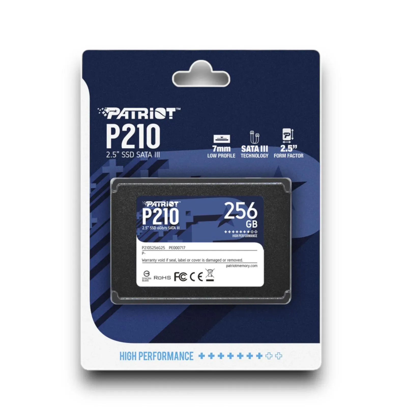 Disco Duro SSD Interno PATRIOT 256Gb Slim P210 256GB