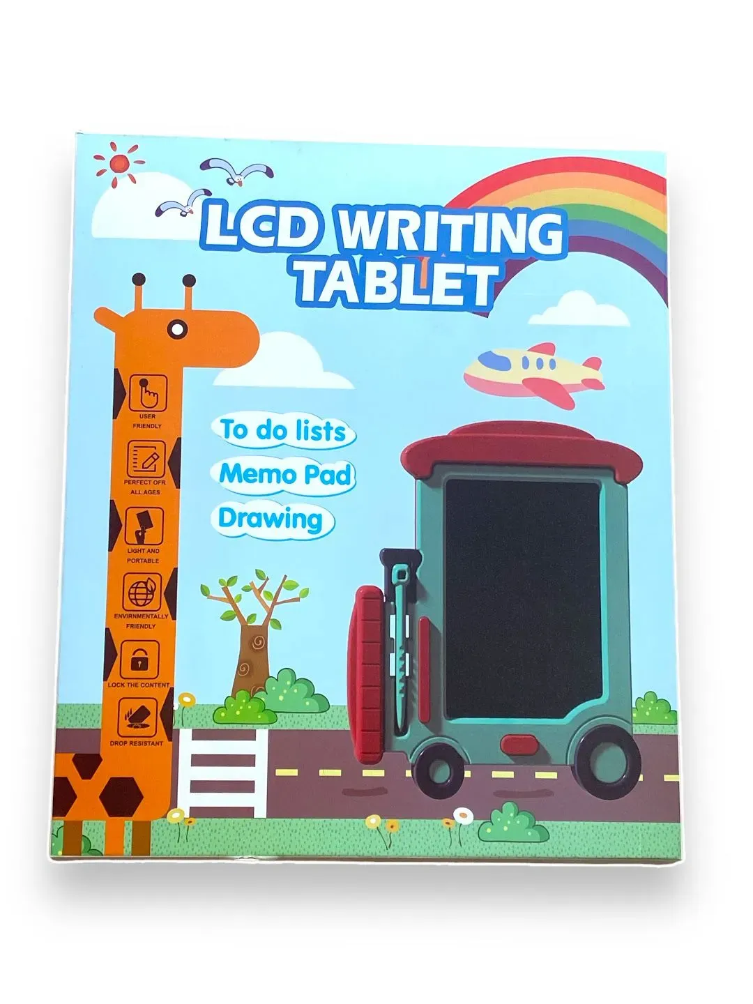 Tablero Magico Lcd Diseños Tabla Escritura Dibujo Para Niños Carro