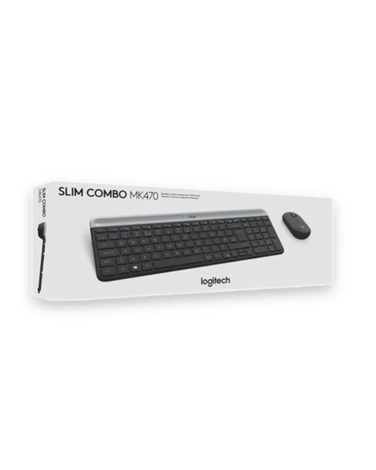 Combo Teclado Y Mouse Slim Logitech Mk470 Inalámbrico Español Gris