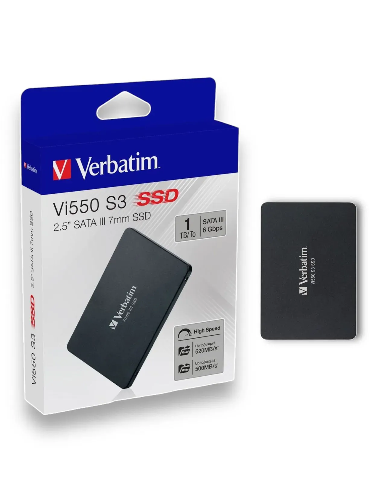 Disco Duro SSD Interno VERBATIM  1 TERA Slim Vi550 S3 1000GB