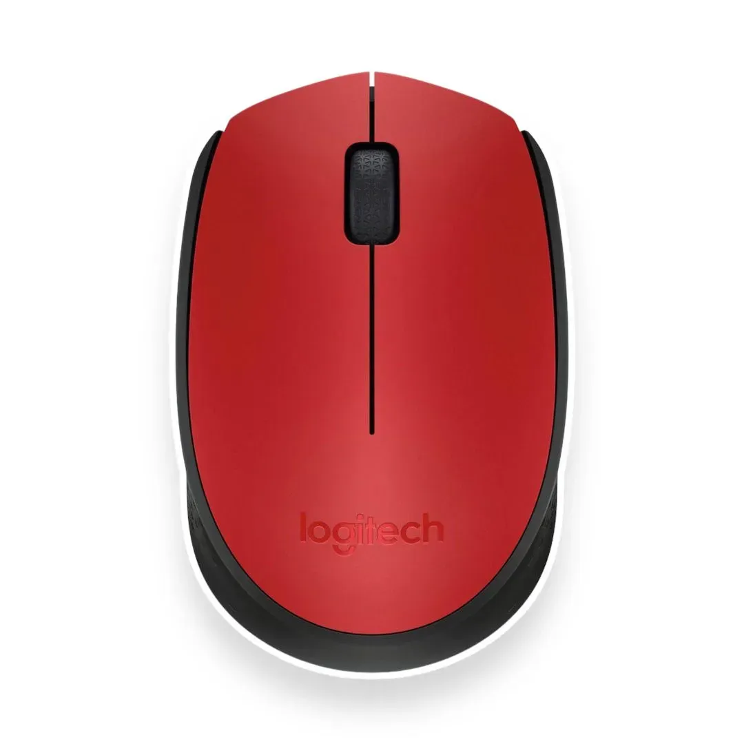 Mouse Optico Inalámbrico Logitech M170 Rojo