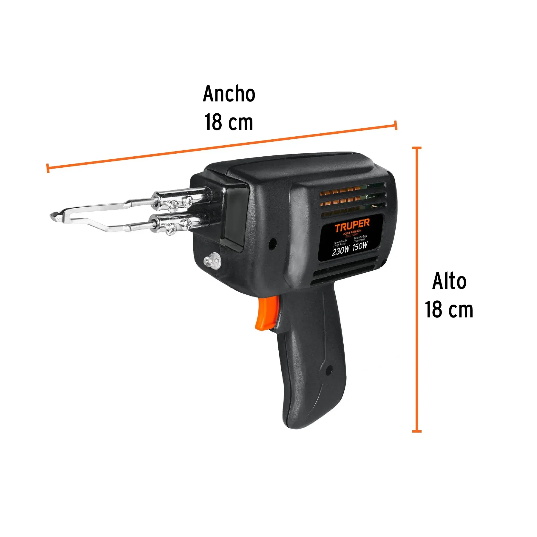 Pistola De Soldar 2 Temperaturas Cautín 230 W Truper