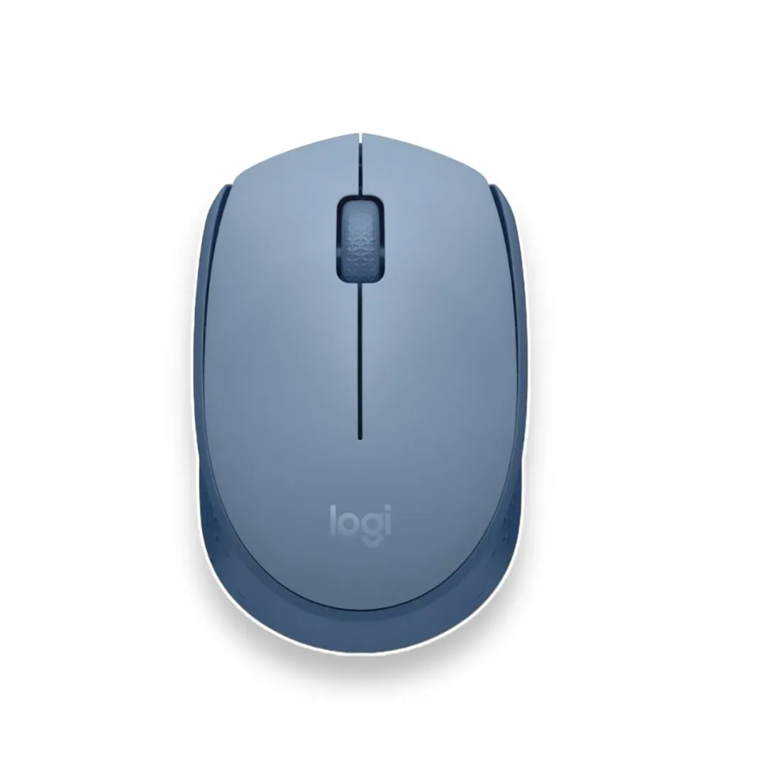 Mouse Optico Inalámbrico Logitech M170 Blue Grey