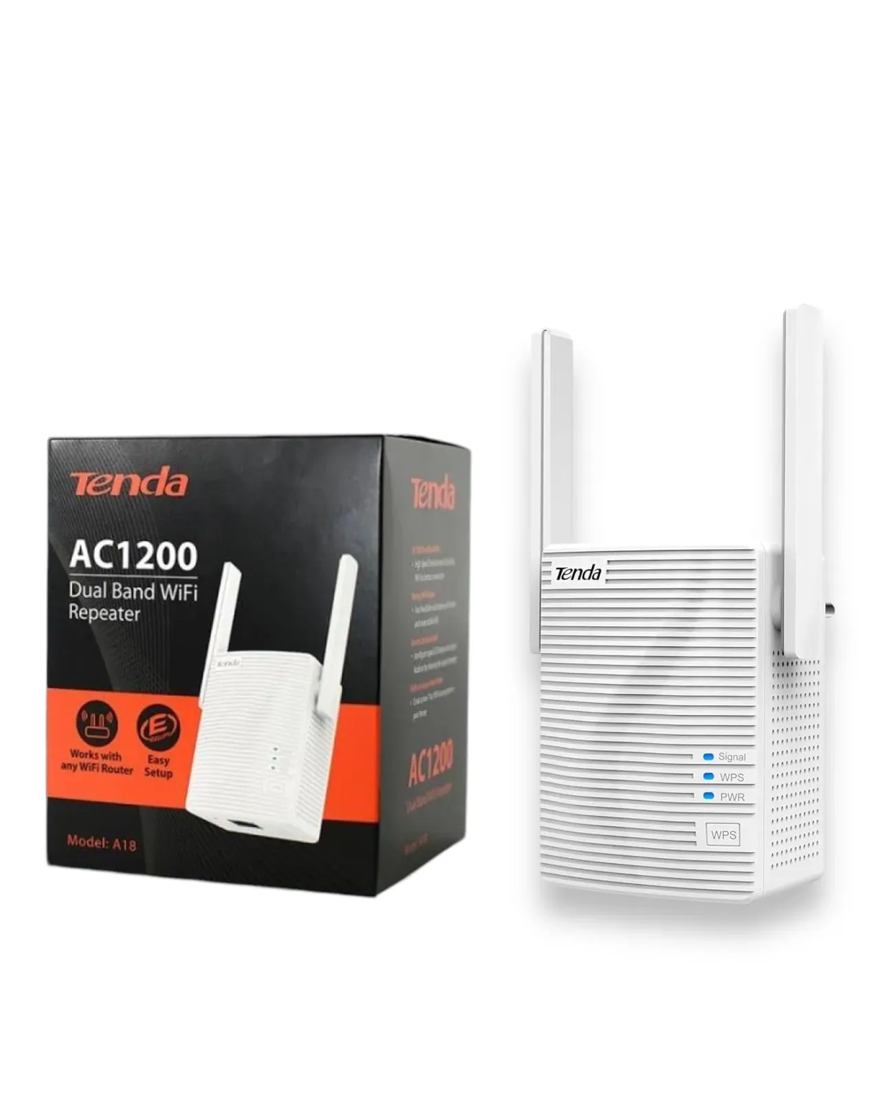 Extensor De Rango WIFI Tenda A18 Dual Band AC1200  