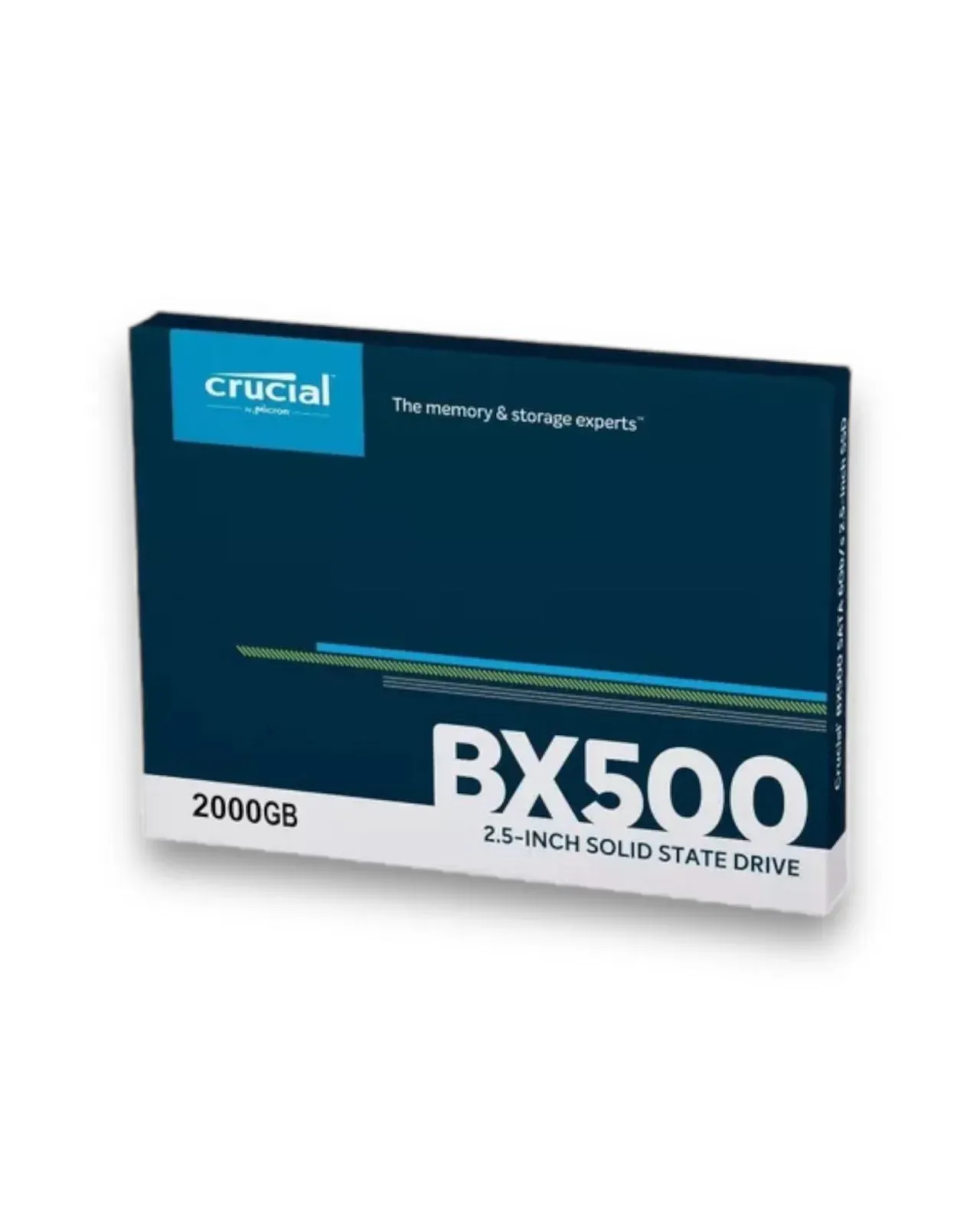 Disco Duro SSD Interno CRUCIAL 2000gb Negro Slim BX500 2TB