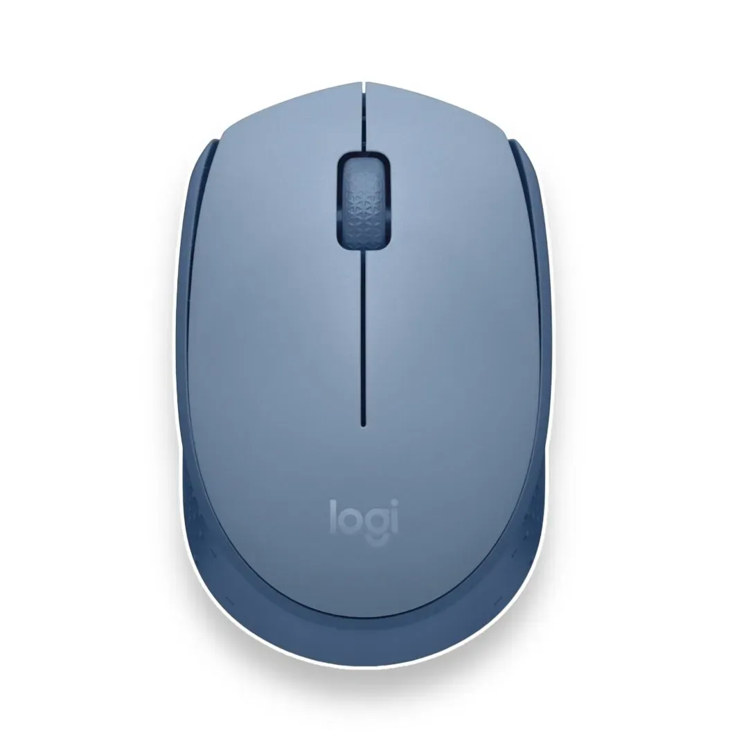 Mouse Optico Inalámbrico Logitech M170 Blue Grey