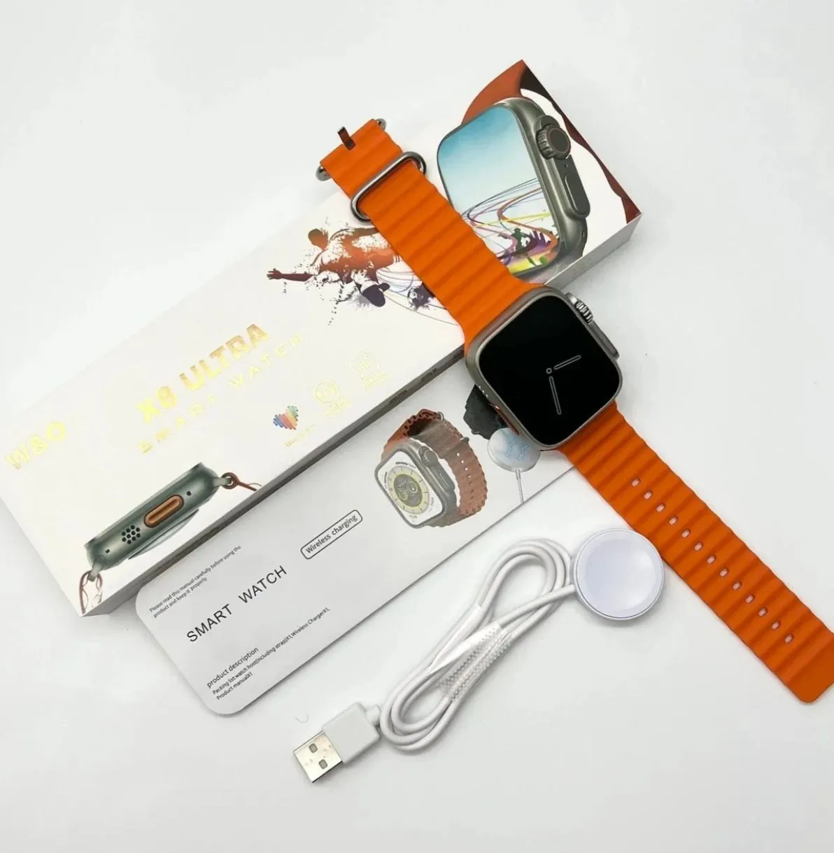 Smart Watch / Reloj Inteligente X8 ULTRA NARANJA