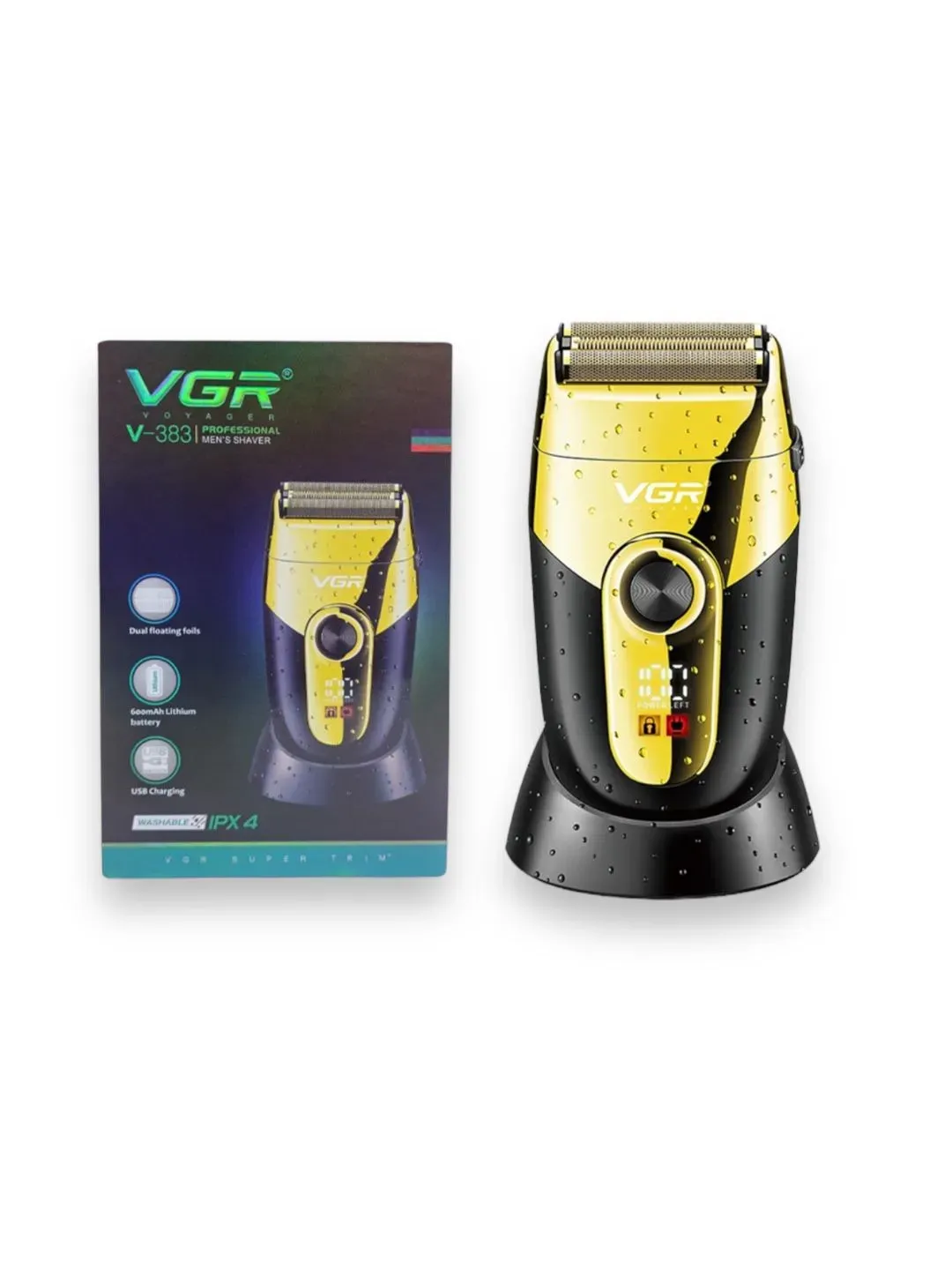 Maquina De Afeitar Shaver Digital Profesional VGR 383 Barbera