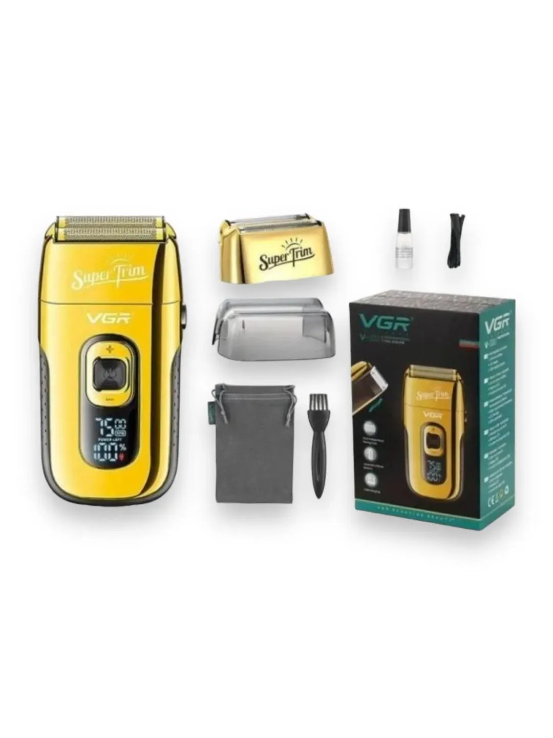 Maquina De Afeitar Shaver Digital Profesional VGR 332 Barbera