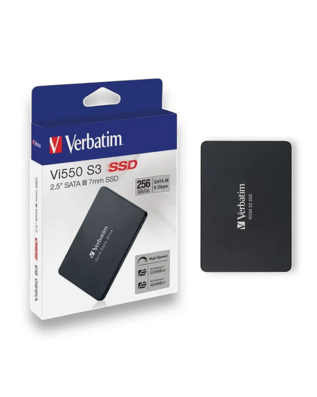 Disco Duro SSD Interno VERBATIM 256Gb Slim Vi550 S3 256GB