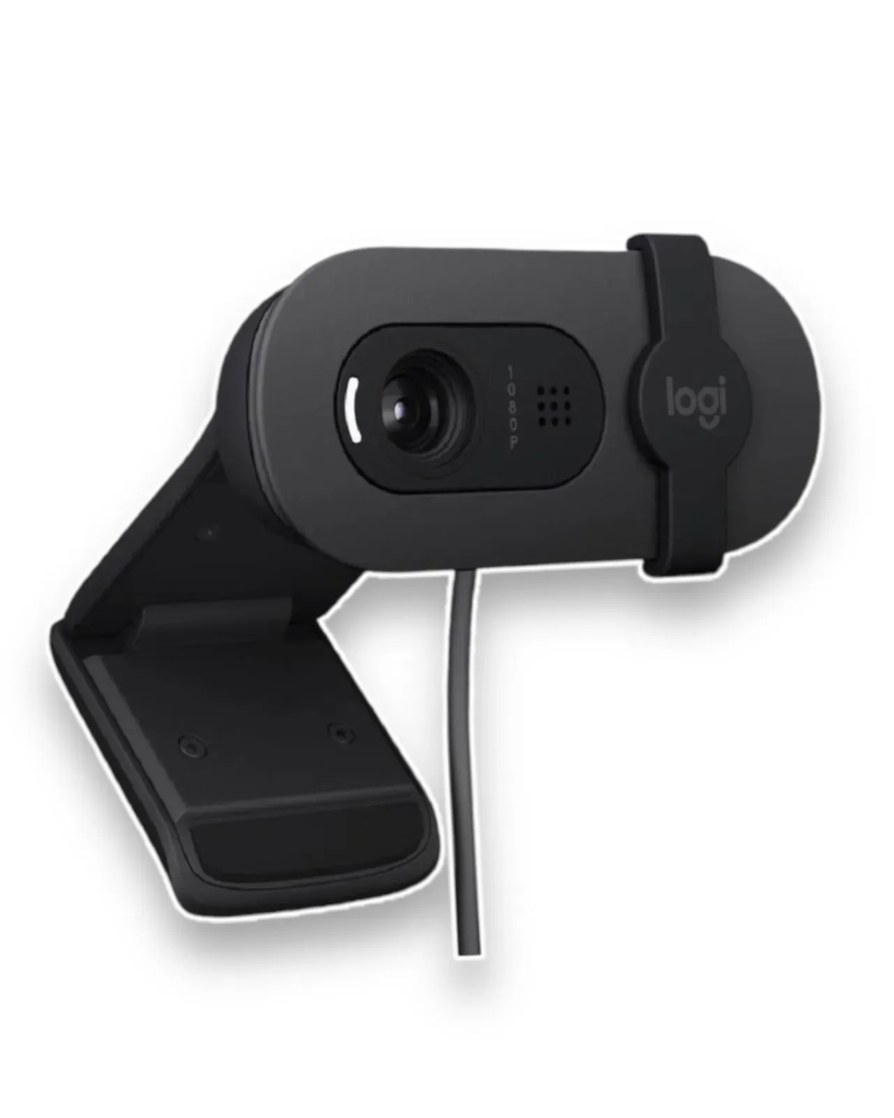 Camara WebCam Logitech Brio 100 Full Hd 1080p Tapa Rightlight 2 Color Negro