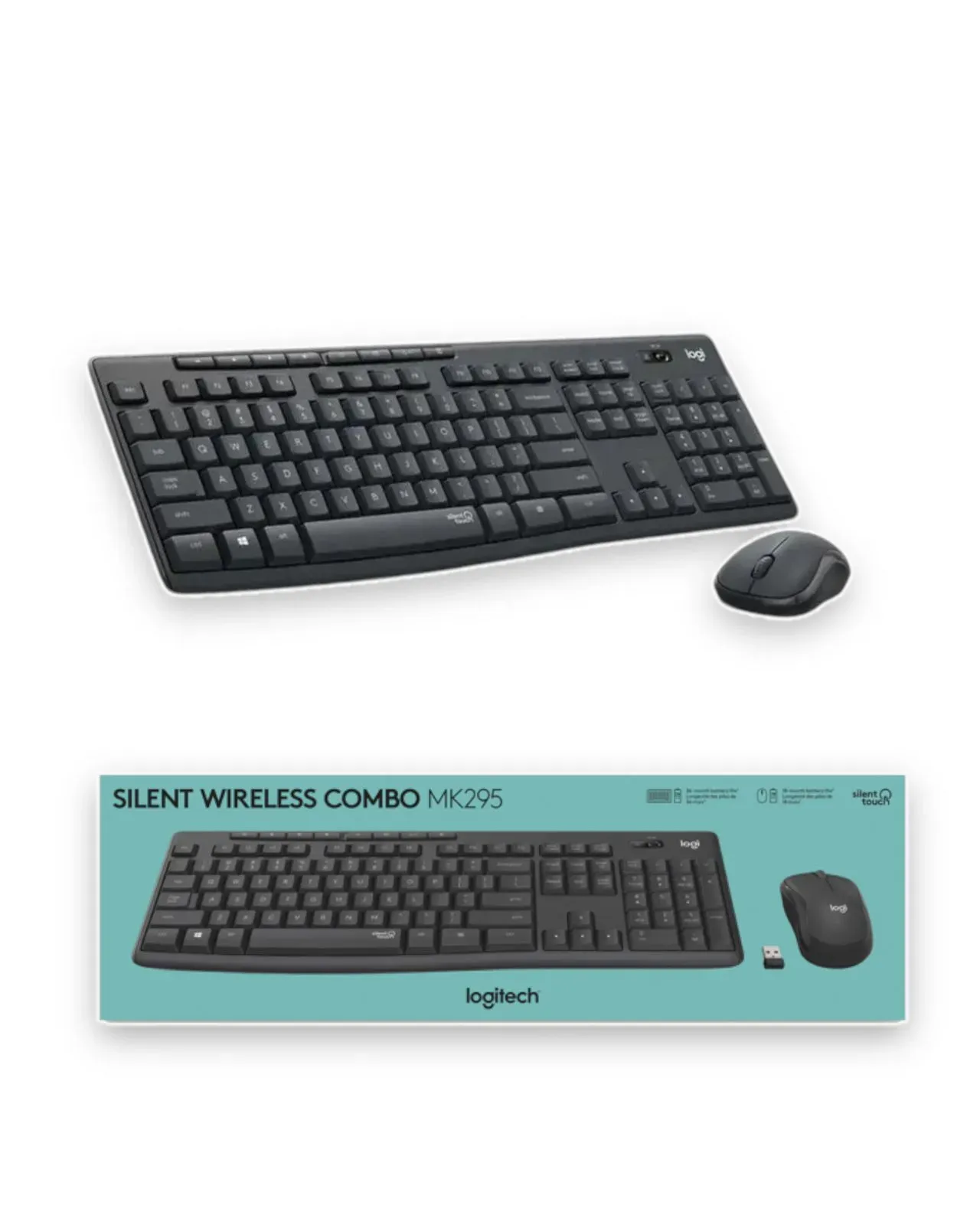 Combo Teclado Y Mouse Logitech Silent Mk295 Inalámbrico Español