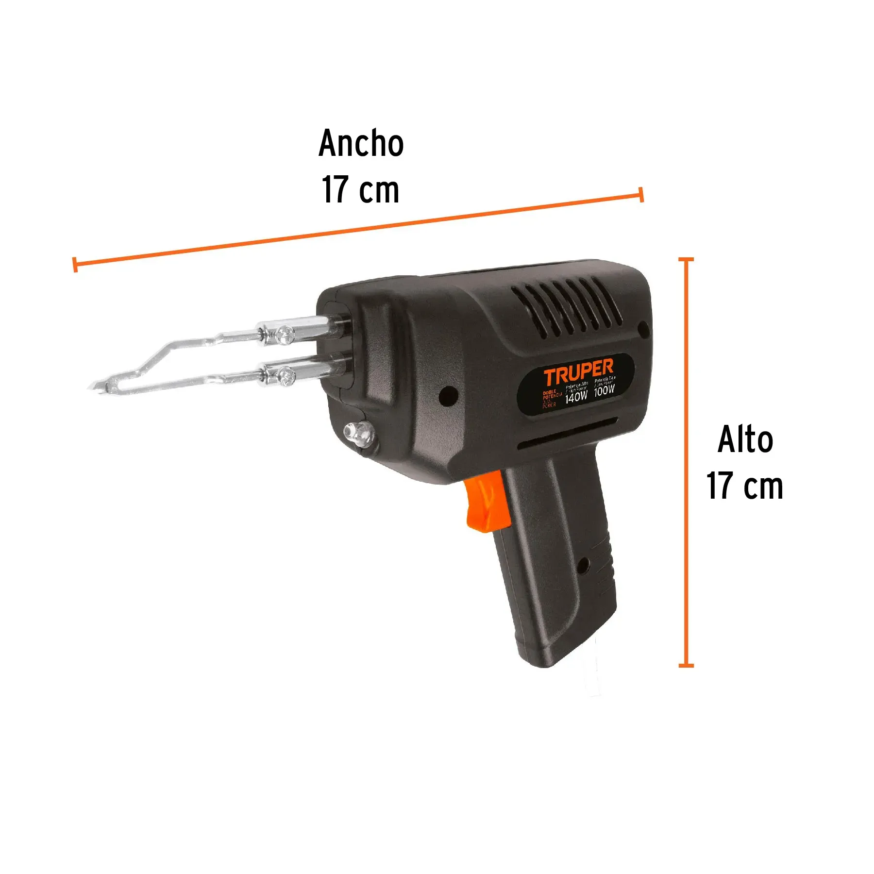 Pistola De Soldar 2 Temperaturas Cautín 140 W Truper