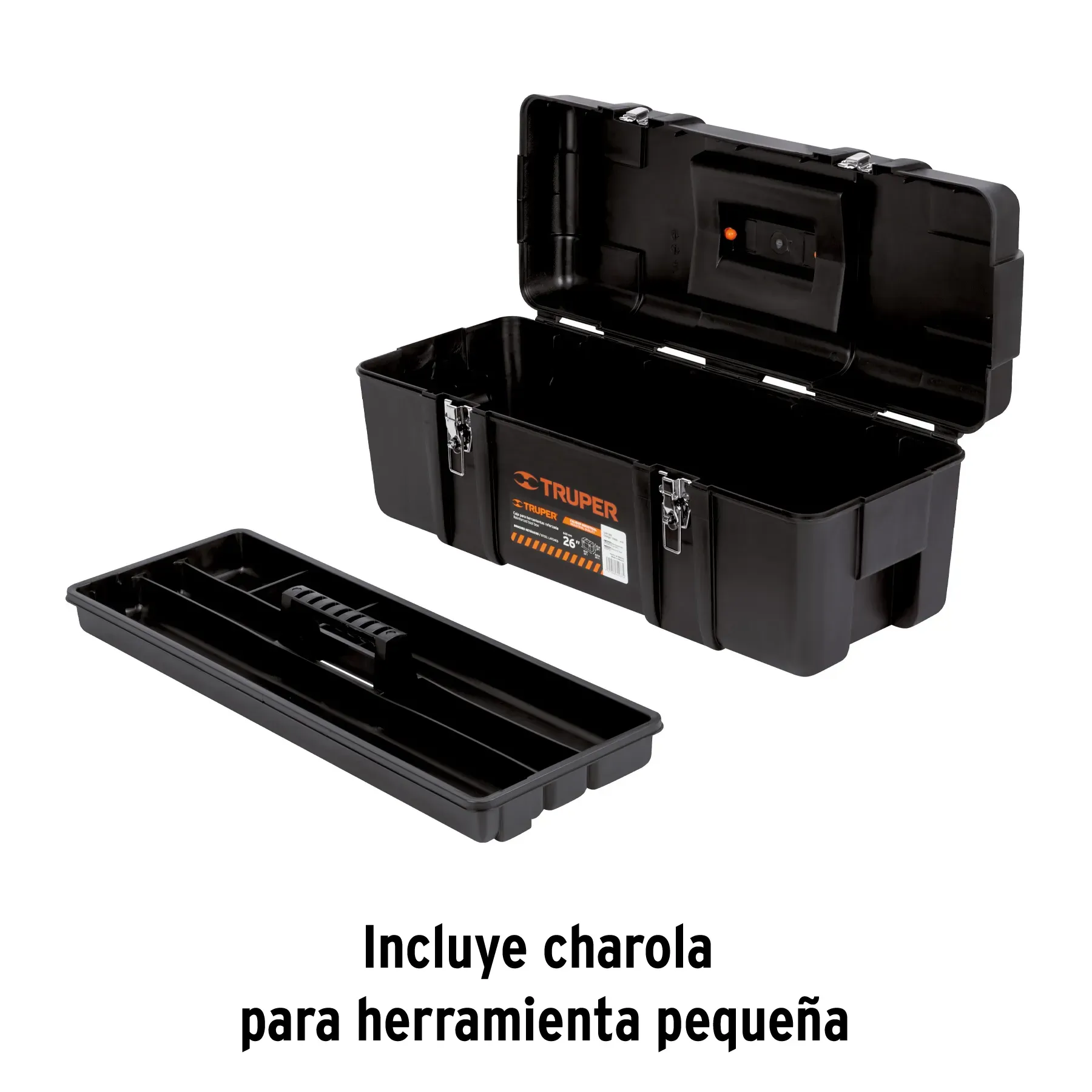 Caja Para Herramienta De 26" Industrial Con Broches Metálicos Truper