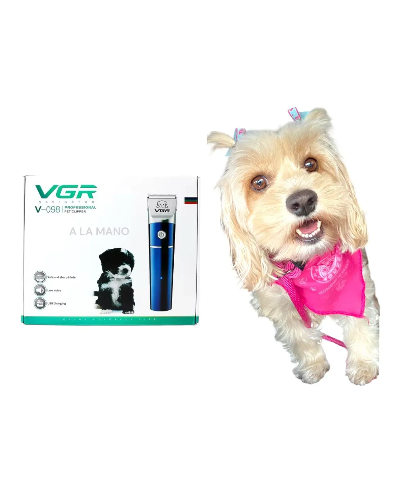 Maquina Peluquera Profesional Para Perros Y Mascotas Vgr-098 Recargable