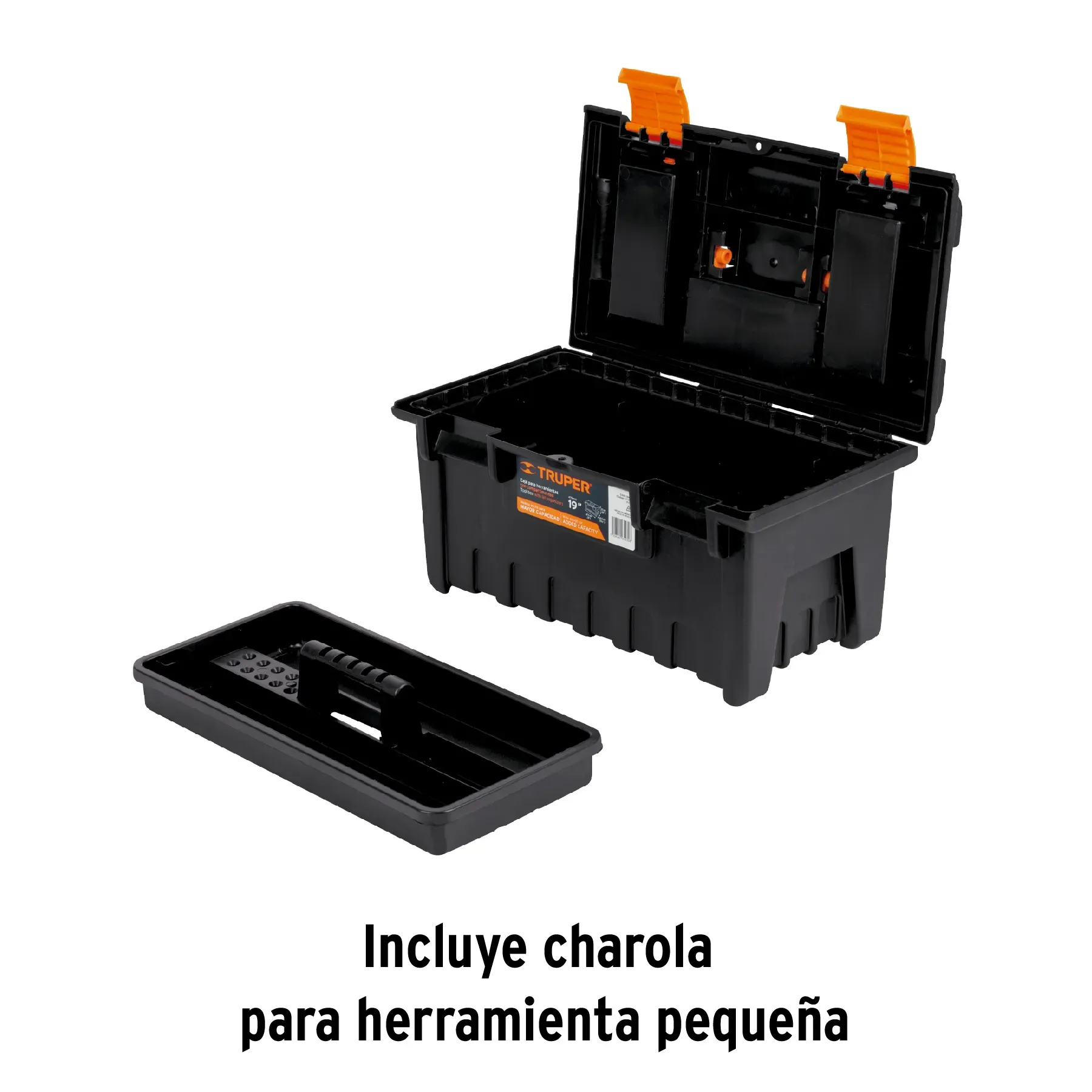 Caja Para Herramienta De 19" Industrial Con Compartimientos Truper