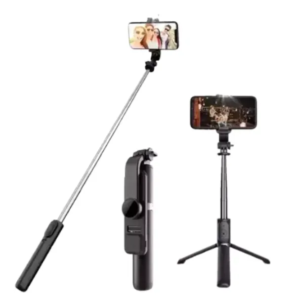 Trípode Selfie Stick Con Control Bluetooth Y Lámpara Led 