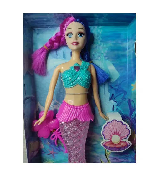 Muñeca Sirena Mágica Con Música Y Luces De Colores