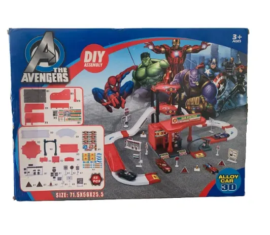 Circuito De Carros 3D Avengers 