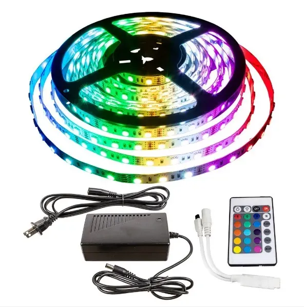 Luces LED Strip 5M Con Mando A Distancia 5V + App