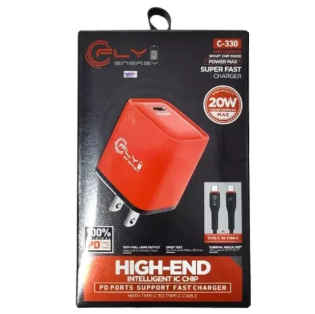 Cargador Completo Tipo C 20W FLY C-330