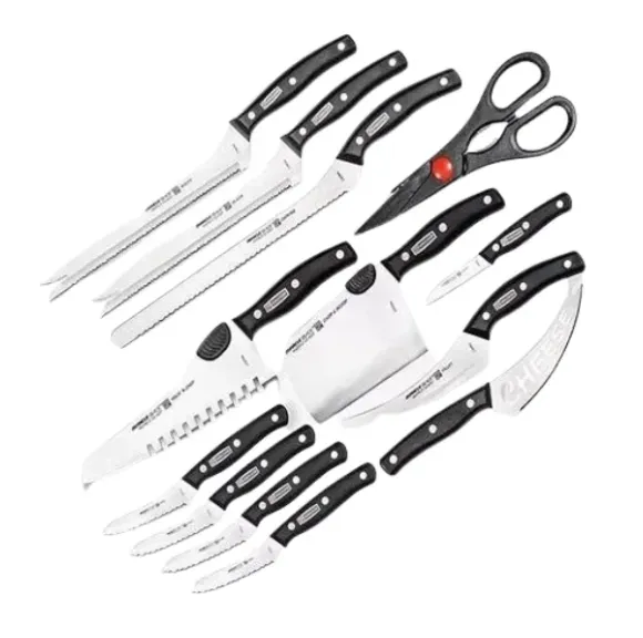 Set De Cuchillos Negros X13 Piezas