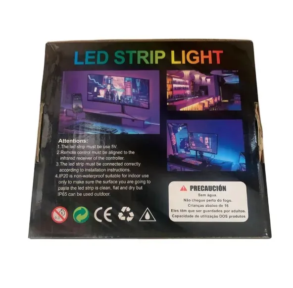 Luces LED Strip 5M Con Mando A Distancia 5V + App