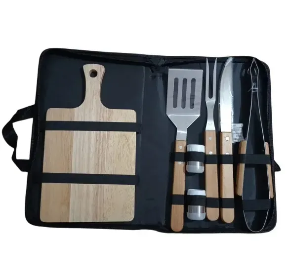 Utensiliios De Asado Bbq Set X7 Piezas