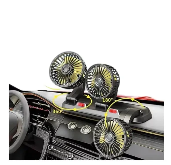 Ventilador Triple Portátil Para Carro 12V