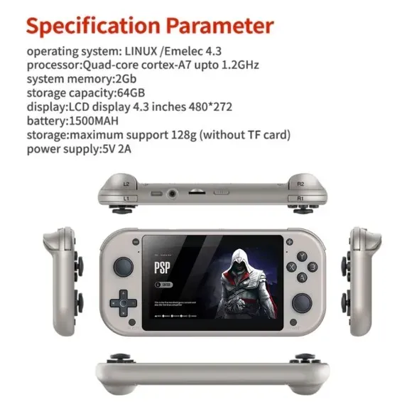 Consola Portátil M17: Emulación De Alta Potencia Para PSP, N64 Y Más