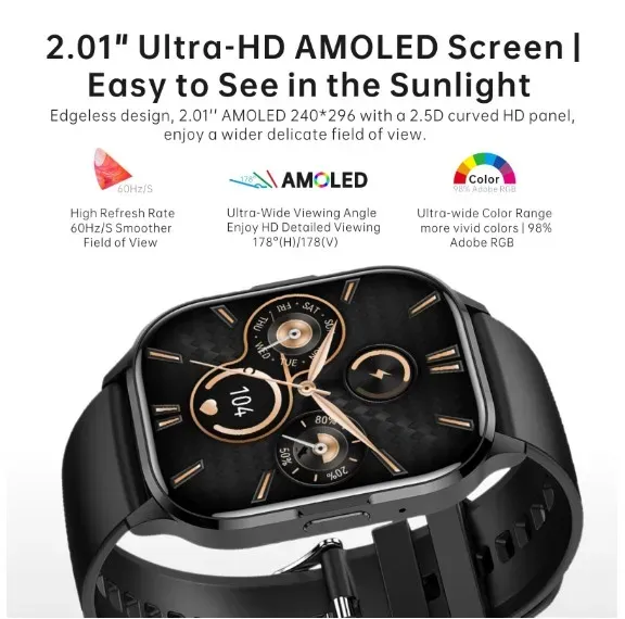 Reloj Inteligente G-TIDE S3 Pro: Pantalla AMOLED Y Funciones Avanzadas