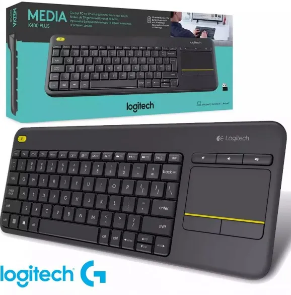  Teclado Inalámbrico y TouchPad Logitech K400 Plus Mejora tu Productividad