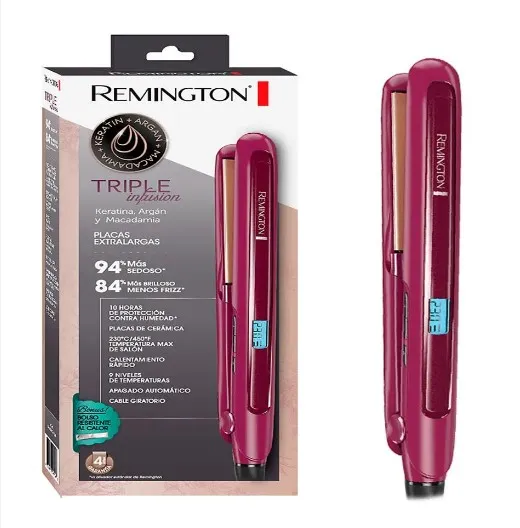 Plancha de Cabello Remington Tripleinfusión: El Secreto para un Cabello Impecable