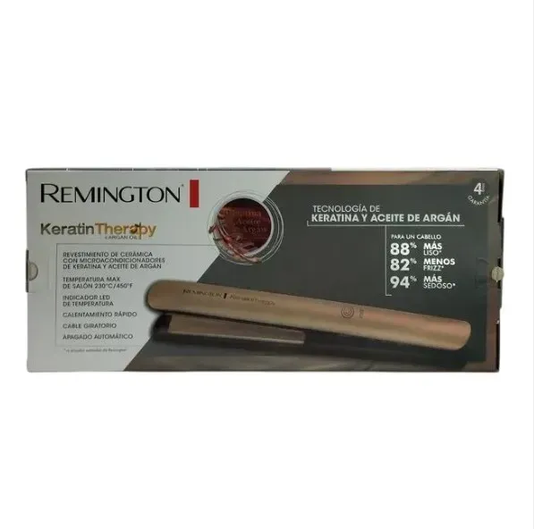 Plancha Con Keratina Y Aceite De Argán Remington