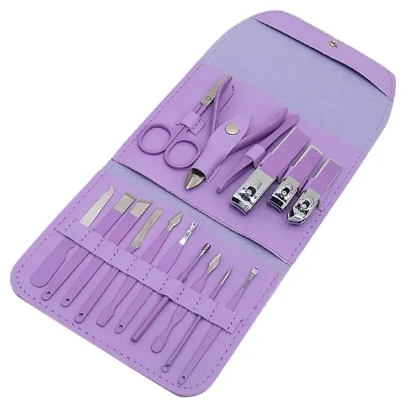 Kit De Manicure Y Pedicure 16 Piezas