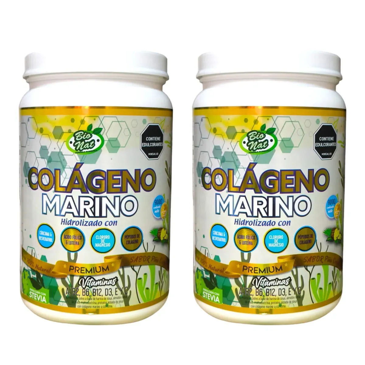 Colageno Marino Premium  X 2 unidades  Piña colada