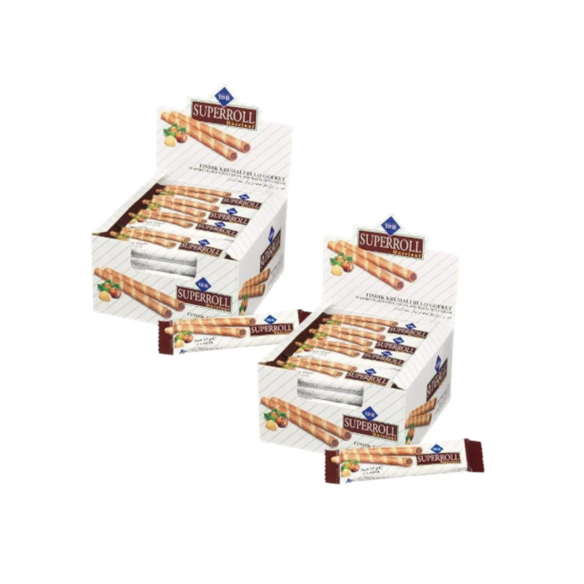 Barquillo Superroll Hazelnut x48unds