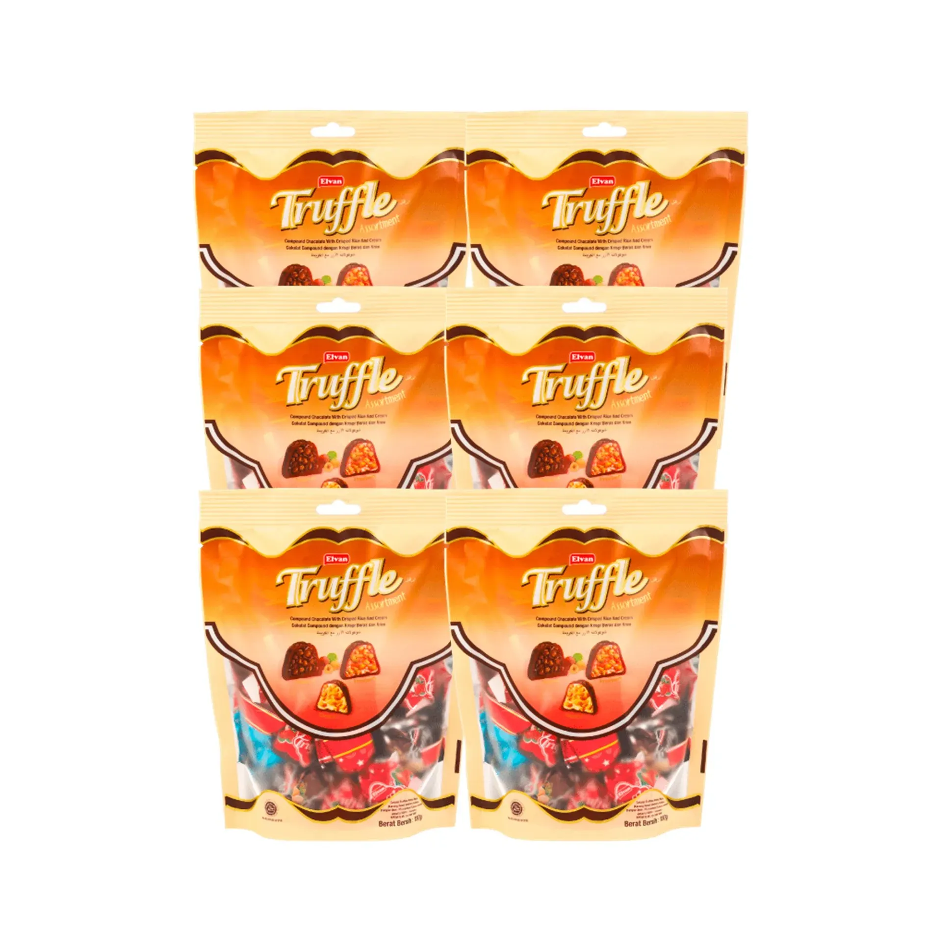 Chocolate Relleno Trufle Surtido x6 Doypack x150gr