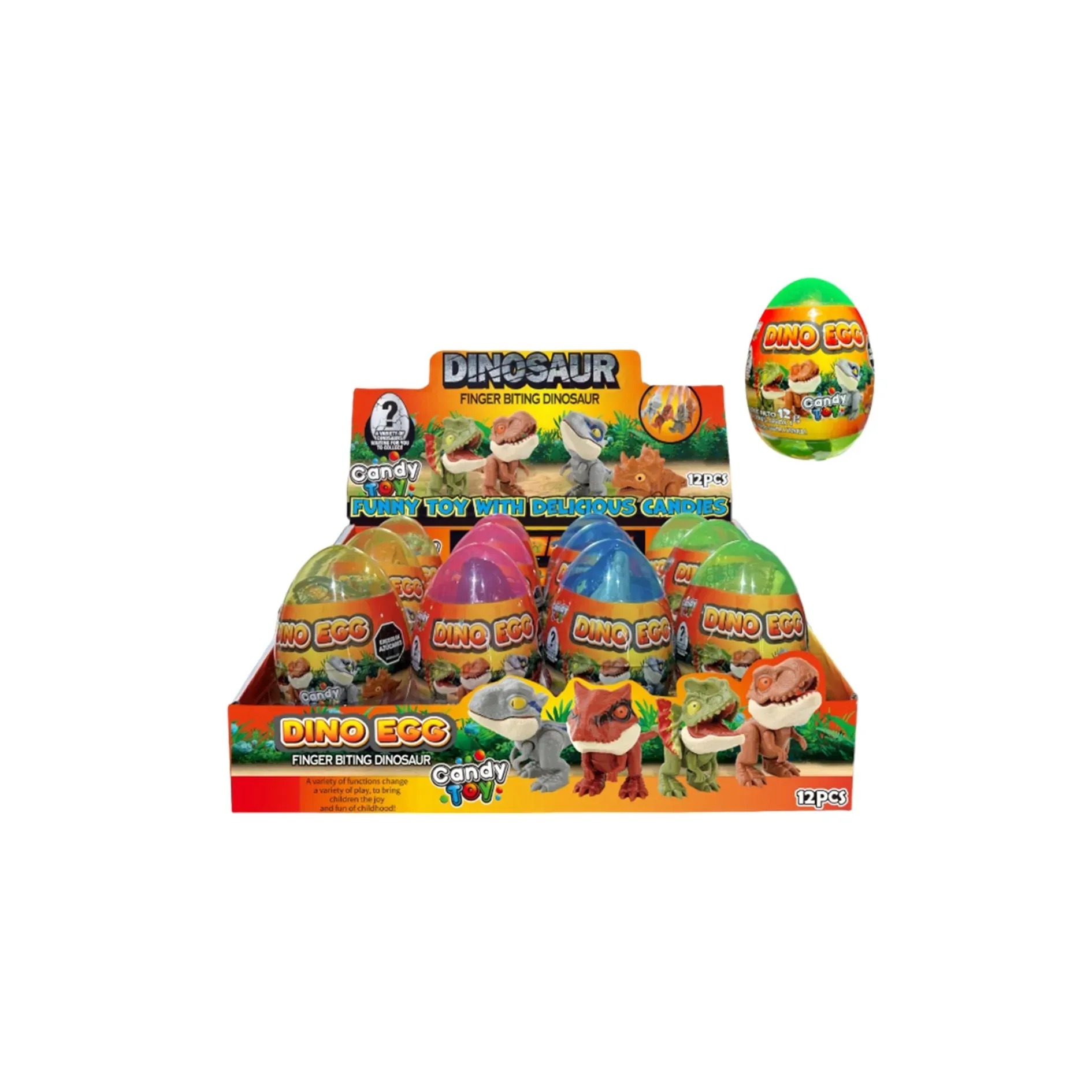 Candy Toy Huevo Dino Egg X12und