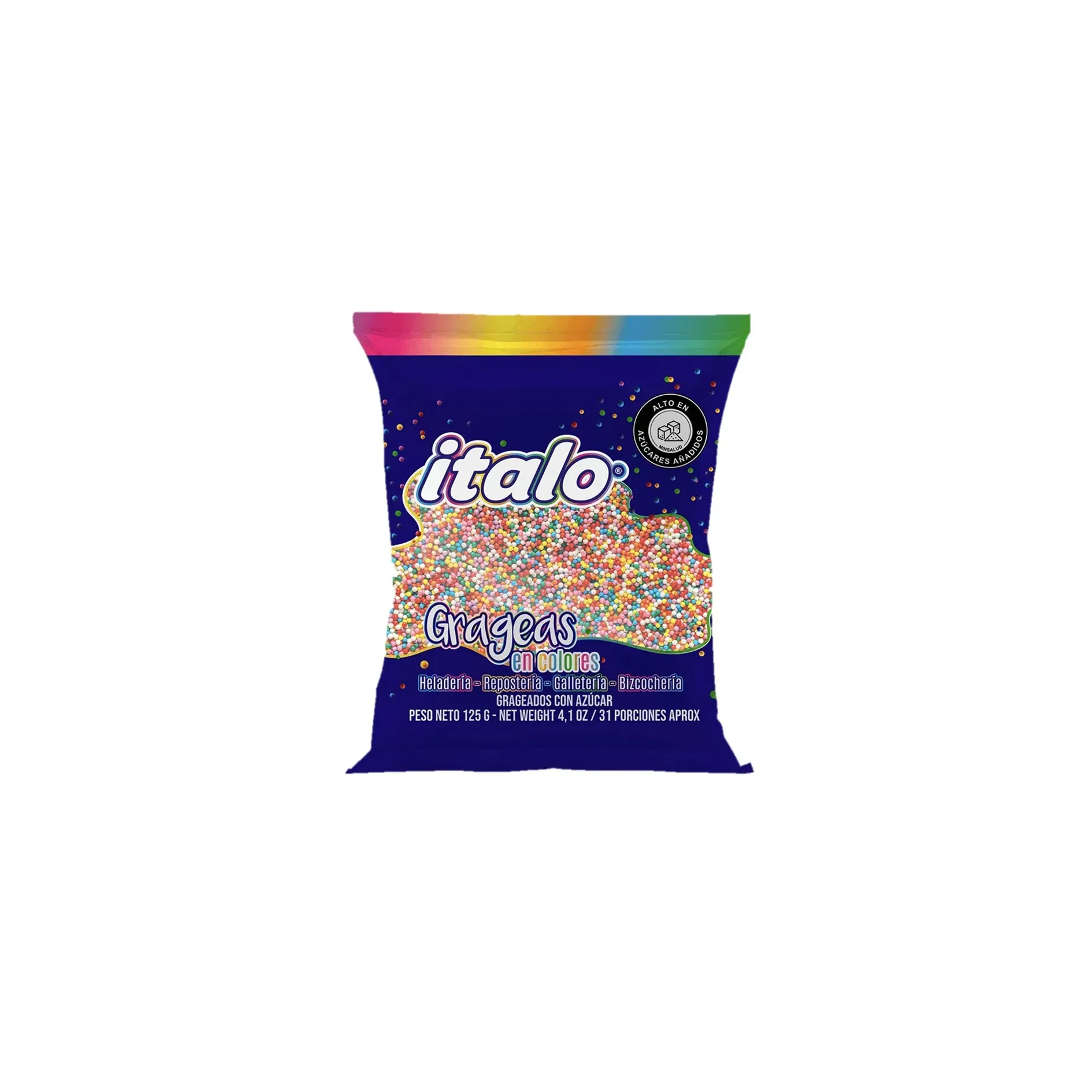 Gragea De Colores 6 Paq Italo X 125gr