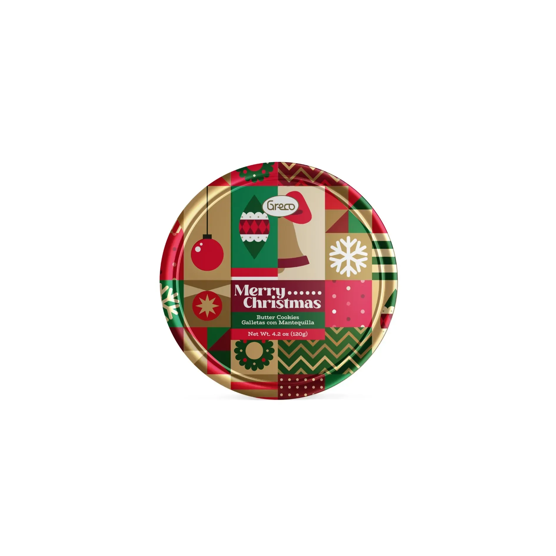 Galletas Navideñas Greco Merry Christmas 120 Gr X 4 U