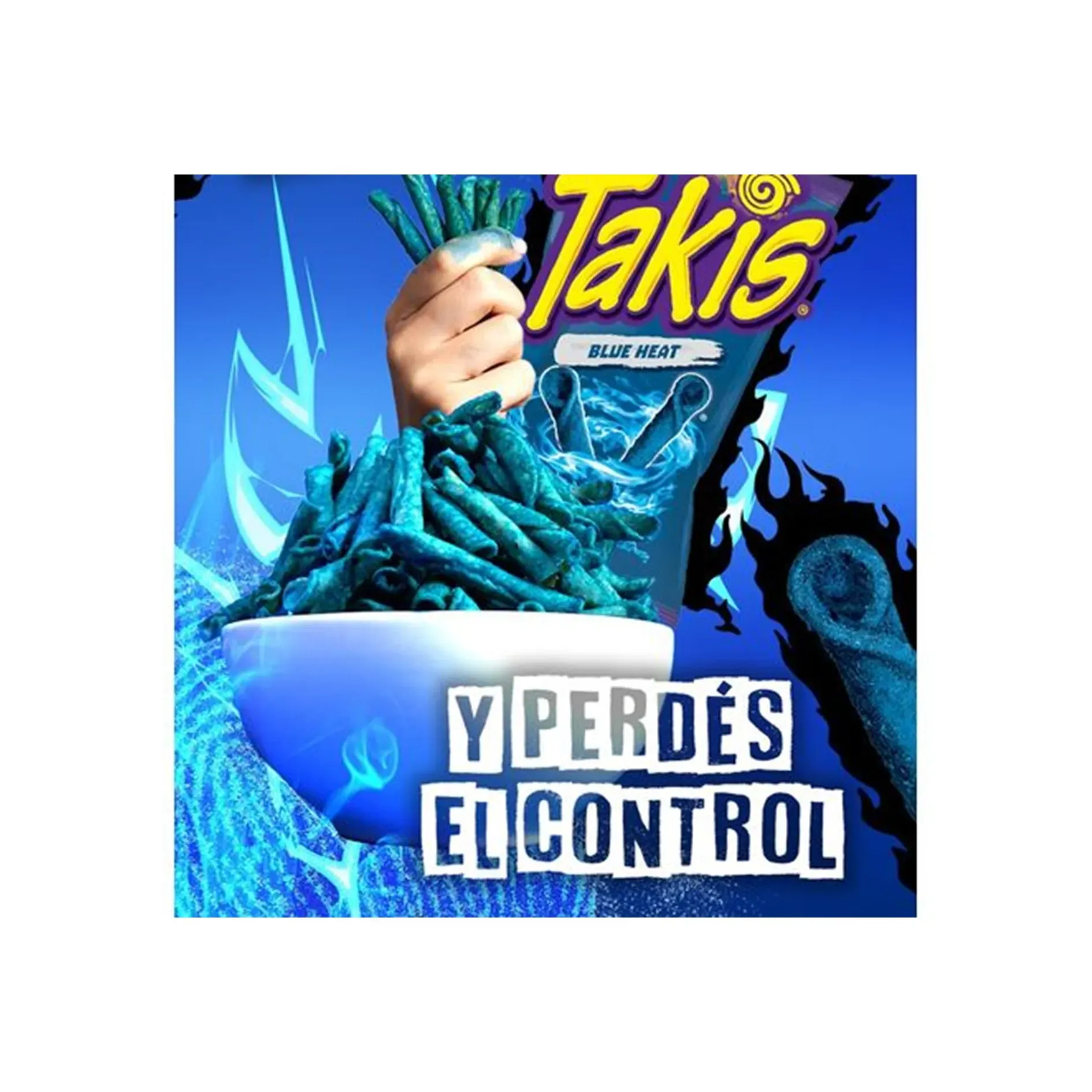 Bimbo Takis Blue Heat Bolsa x6 Paq x185gr