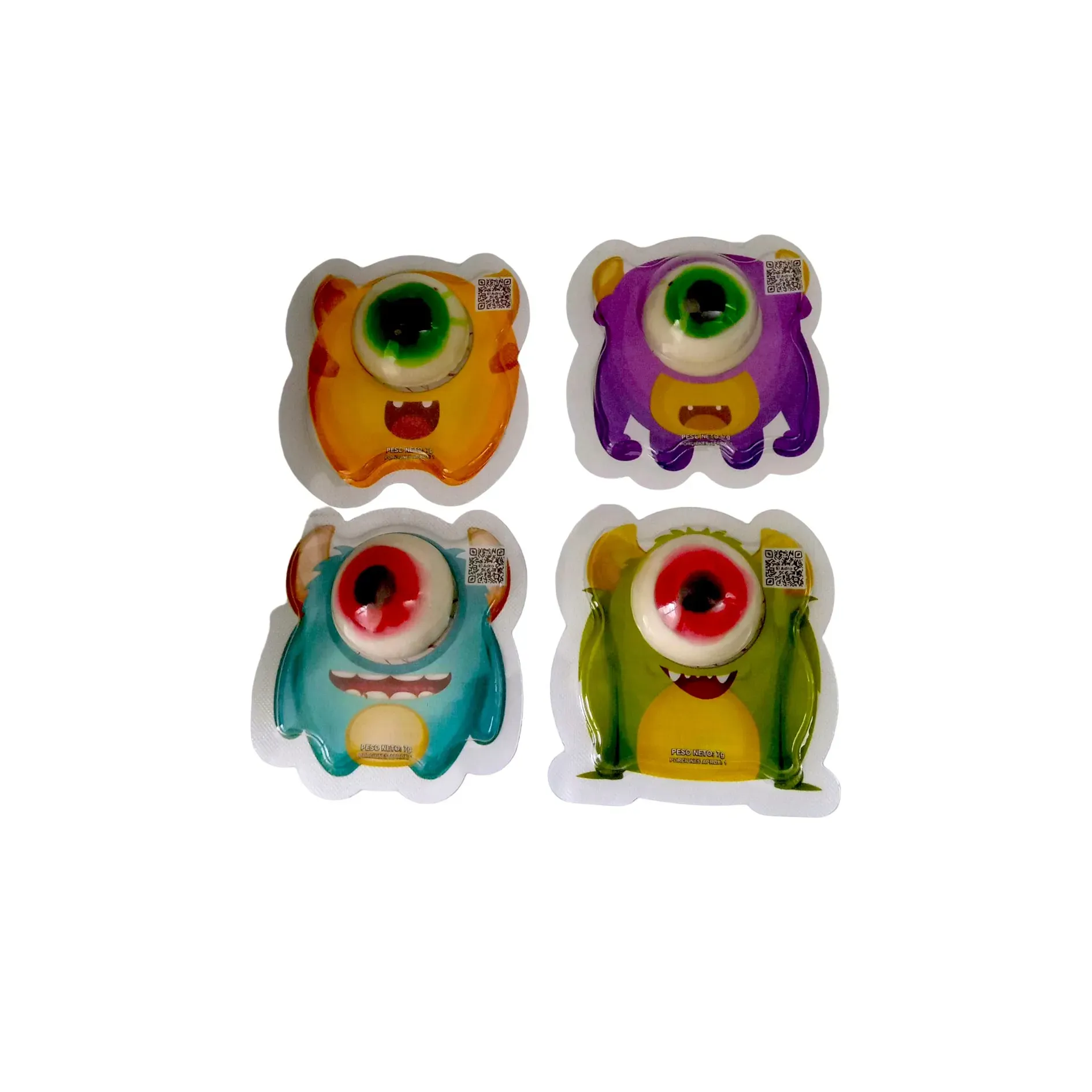 Dulces Gomitas Gummy Ball Ojos Ojitos Monstruos X60und